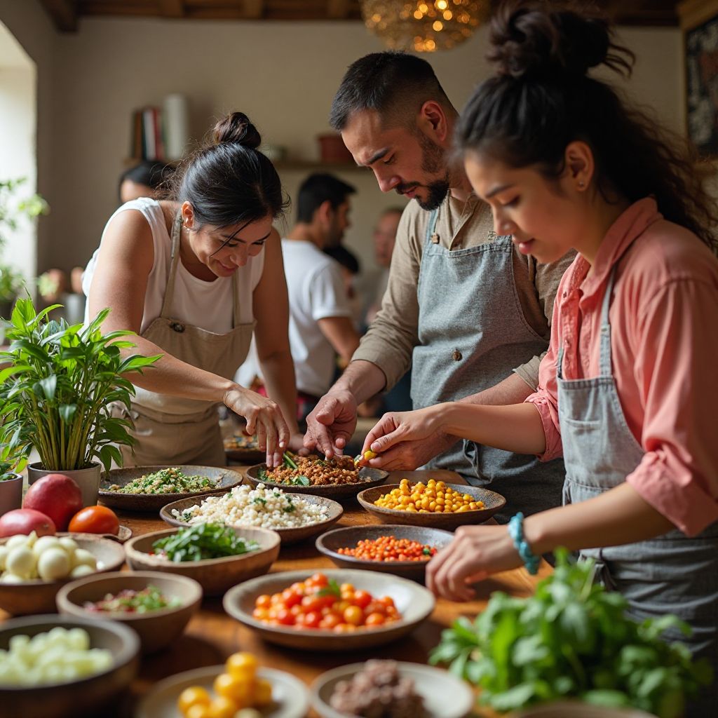 Cultural immersion workshop with international foods