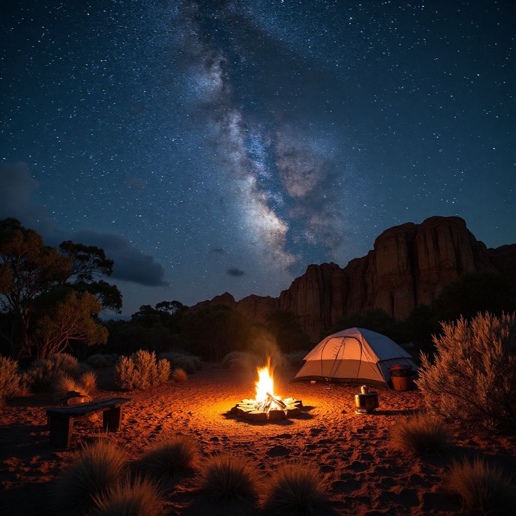 Guided outback adventure with camping