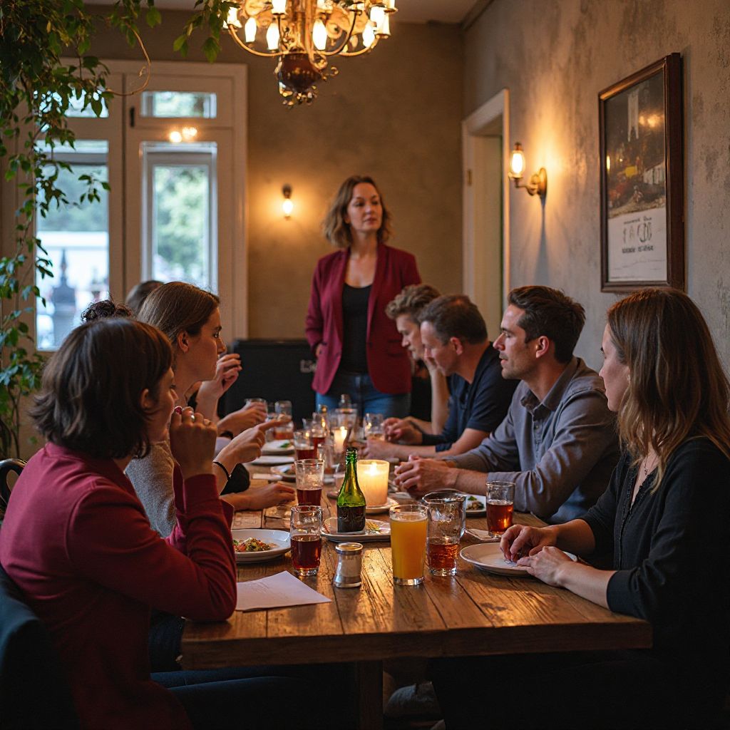 CityCanvas traveler meetup event with presentations